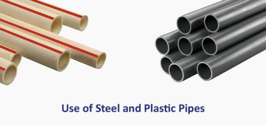 Steel and Plastic Pipes Use